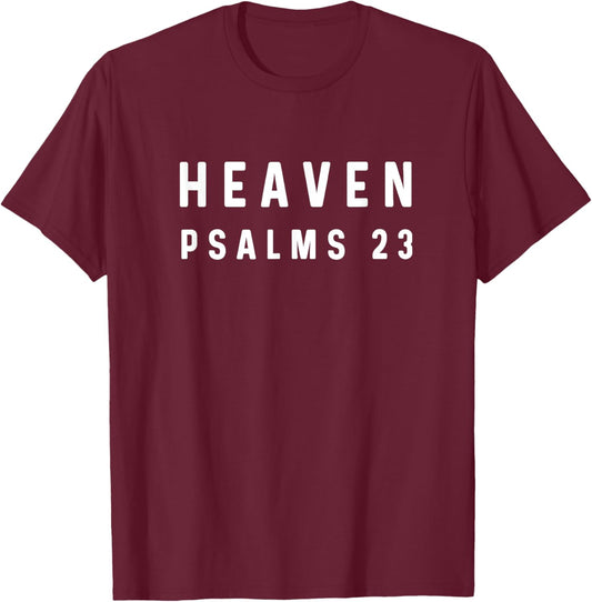 Psalms 23 Faith - God Jesus Religious Christian T-Shirt - T-Shirt | Maroon