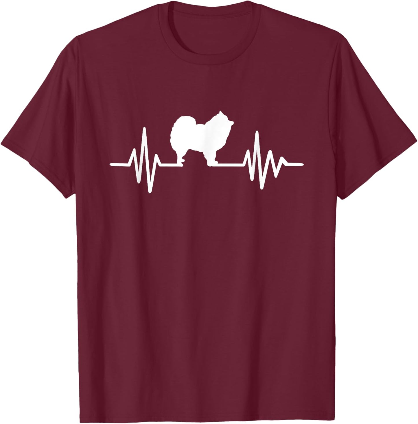 Pomeranian pulse T-Shirt - T-Shirt | Maroon