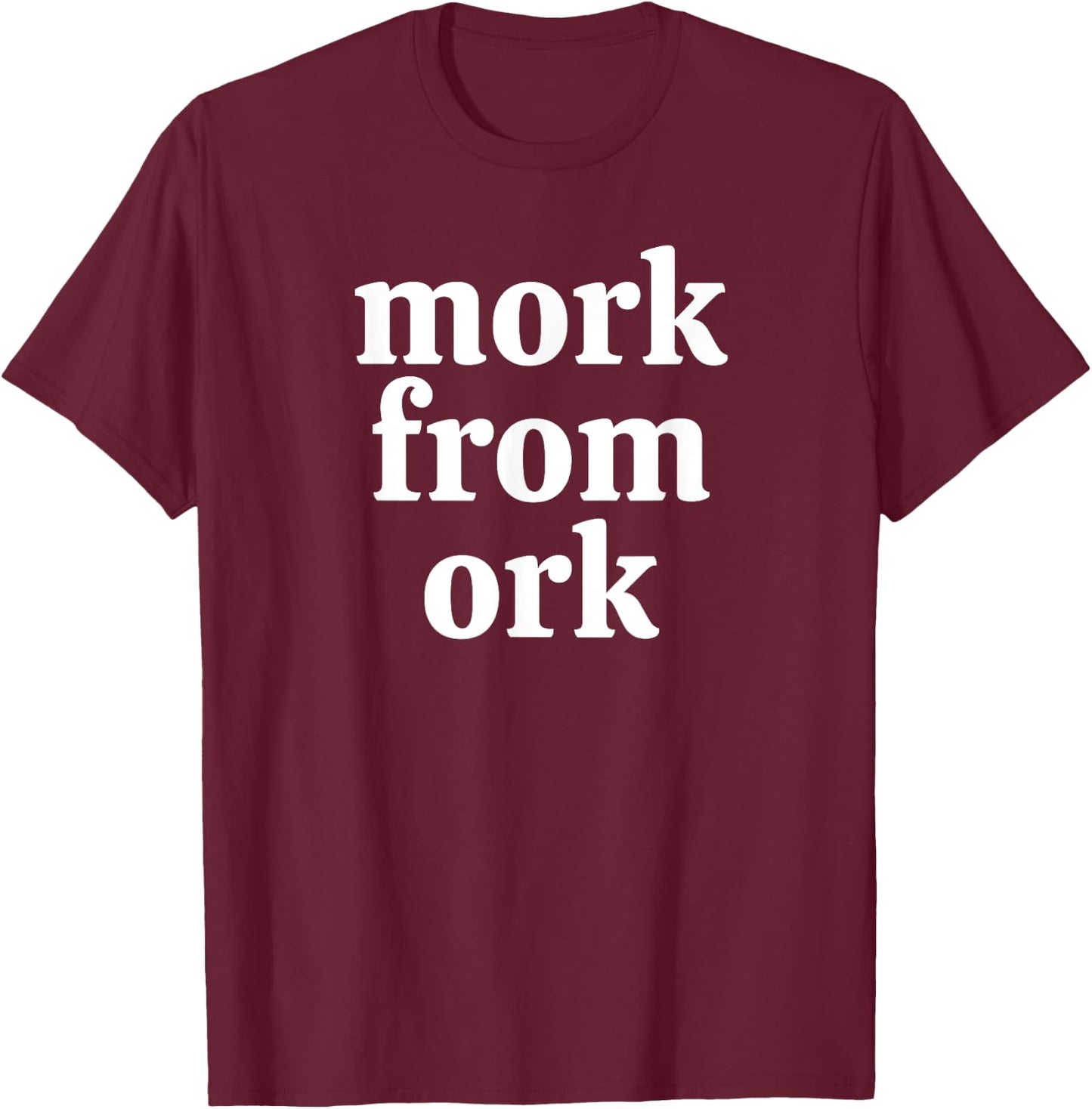 Mork From Ork Funny 70's & 80's Nostalgia T-Shirt - T-Shirt | Maroon