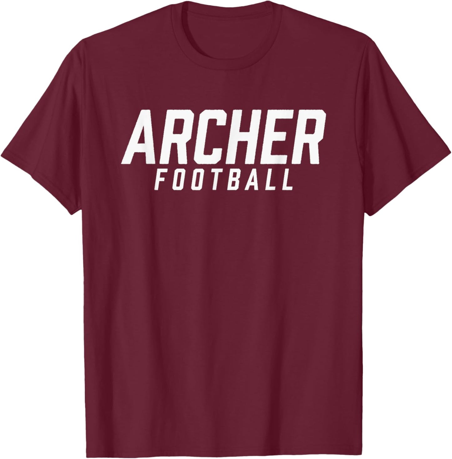 Archer High School Football Team T-Shirt - T-Shirt | Maroon