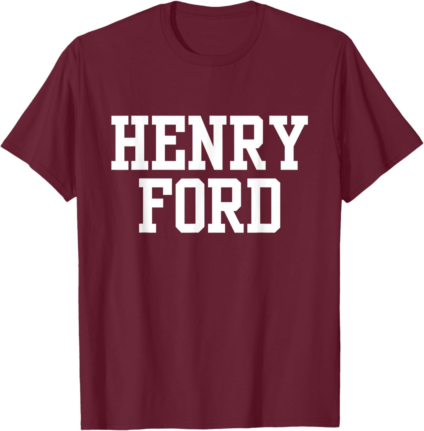 Henry Ford College Apparel Sports Fan T-Shirt - T-Shirt | Maroon