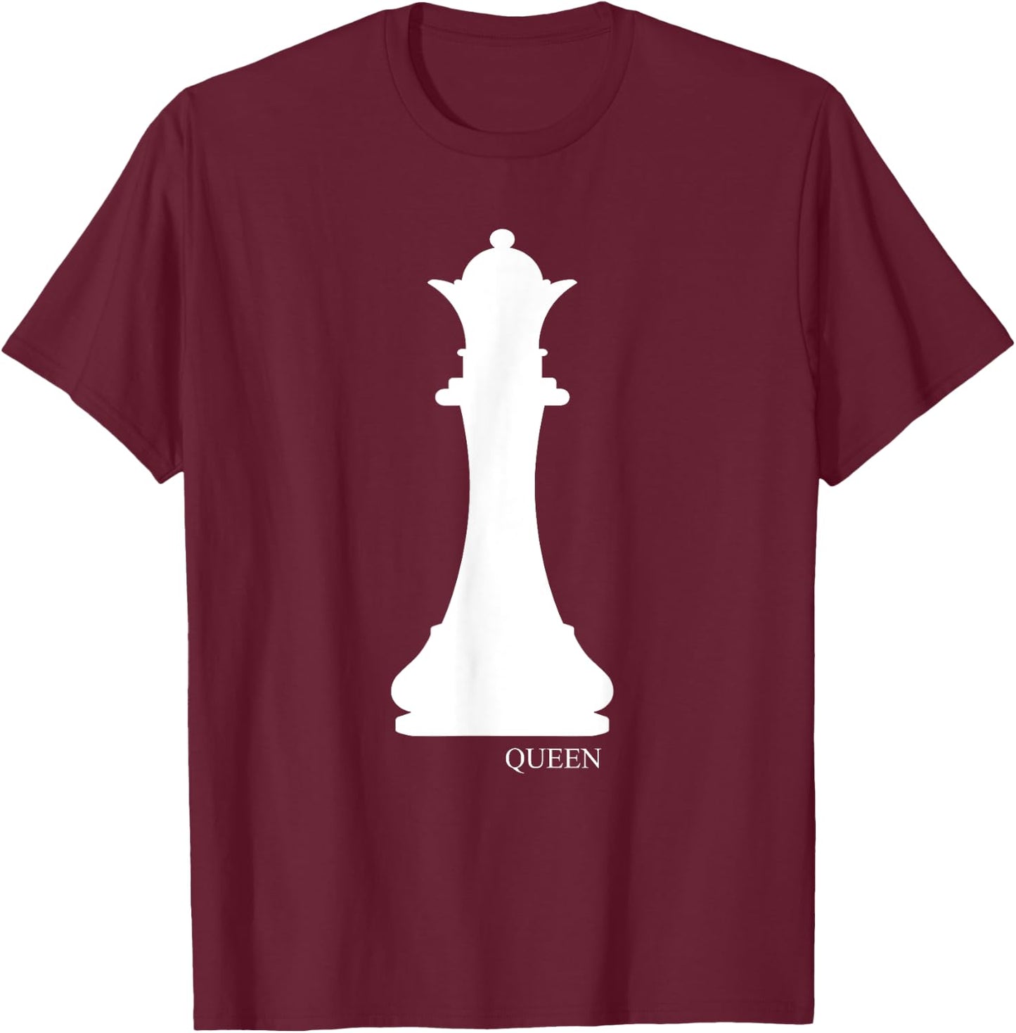 Queen Chess Piece Halloween Costume Chess Club Shirt T-Shirt - T-Shirt | Maroon