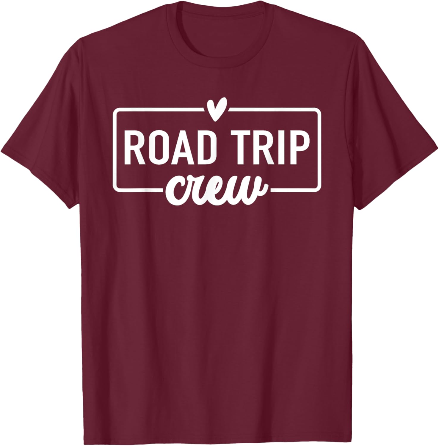 Road Trip Crew RV Adventure Family Friend Vacation Matching T-Shirt - T-Shirt | Maroon
