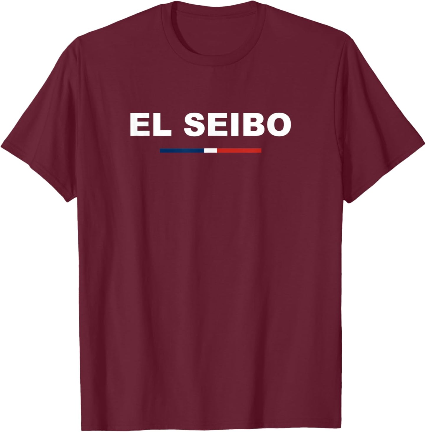 El Seibo, Traditional Dominican Republic Flag City Dominica T-Shirt - T-Shirt | Maroon