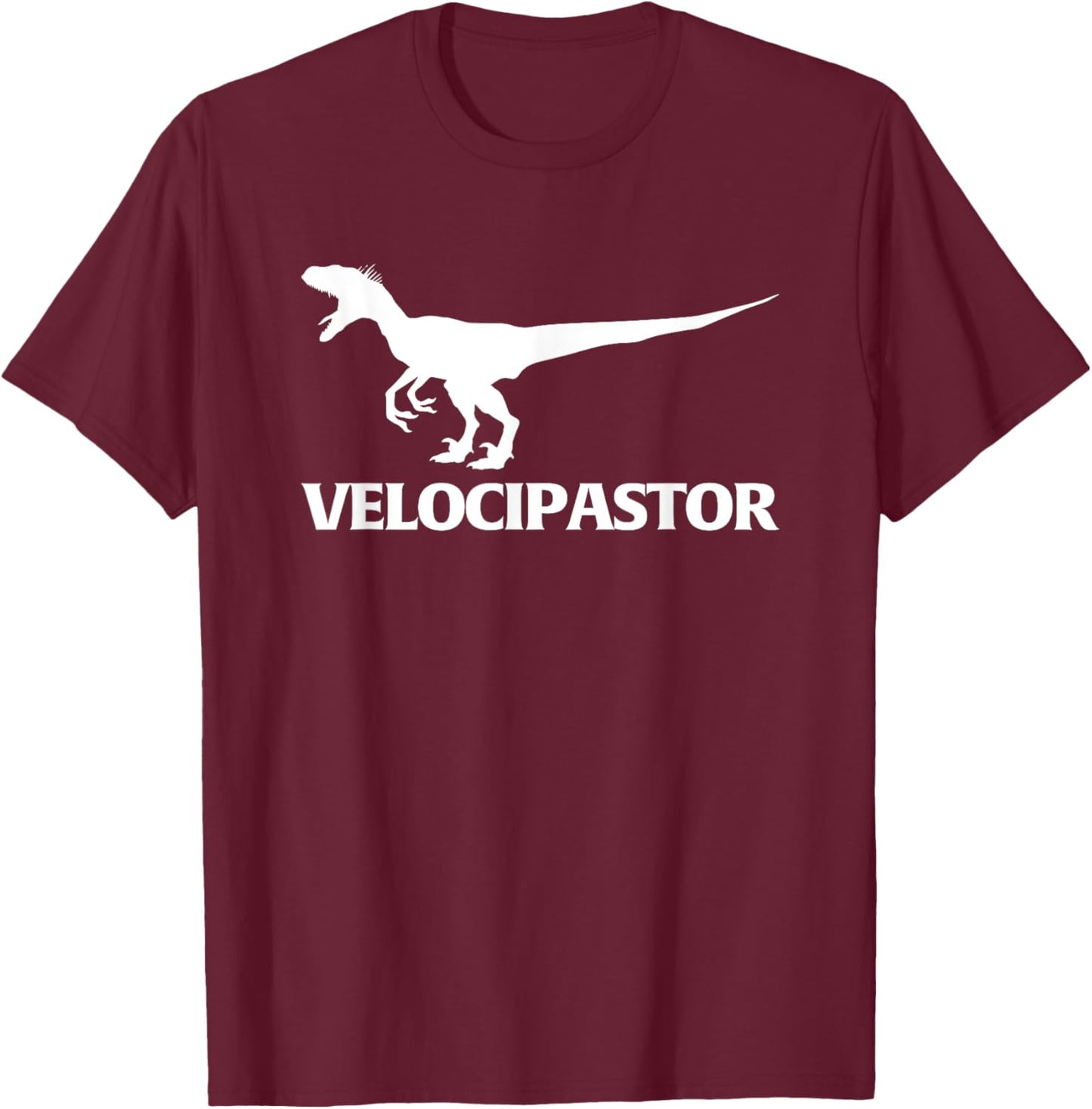 VelociPastor - Funny Pastor Saying Catholic Cool Pastor T-Shirt - T-Shirt | Maroon