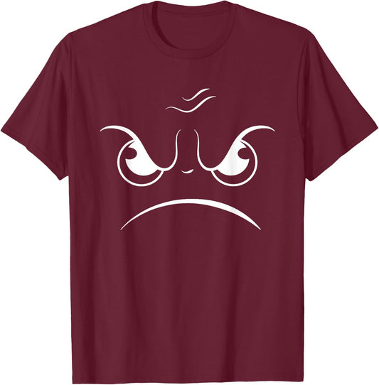 Mad Smile Humor Graphic Novelty Sarcastic Funny T-Shirt - T-Shirt | Maroon