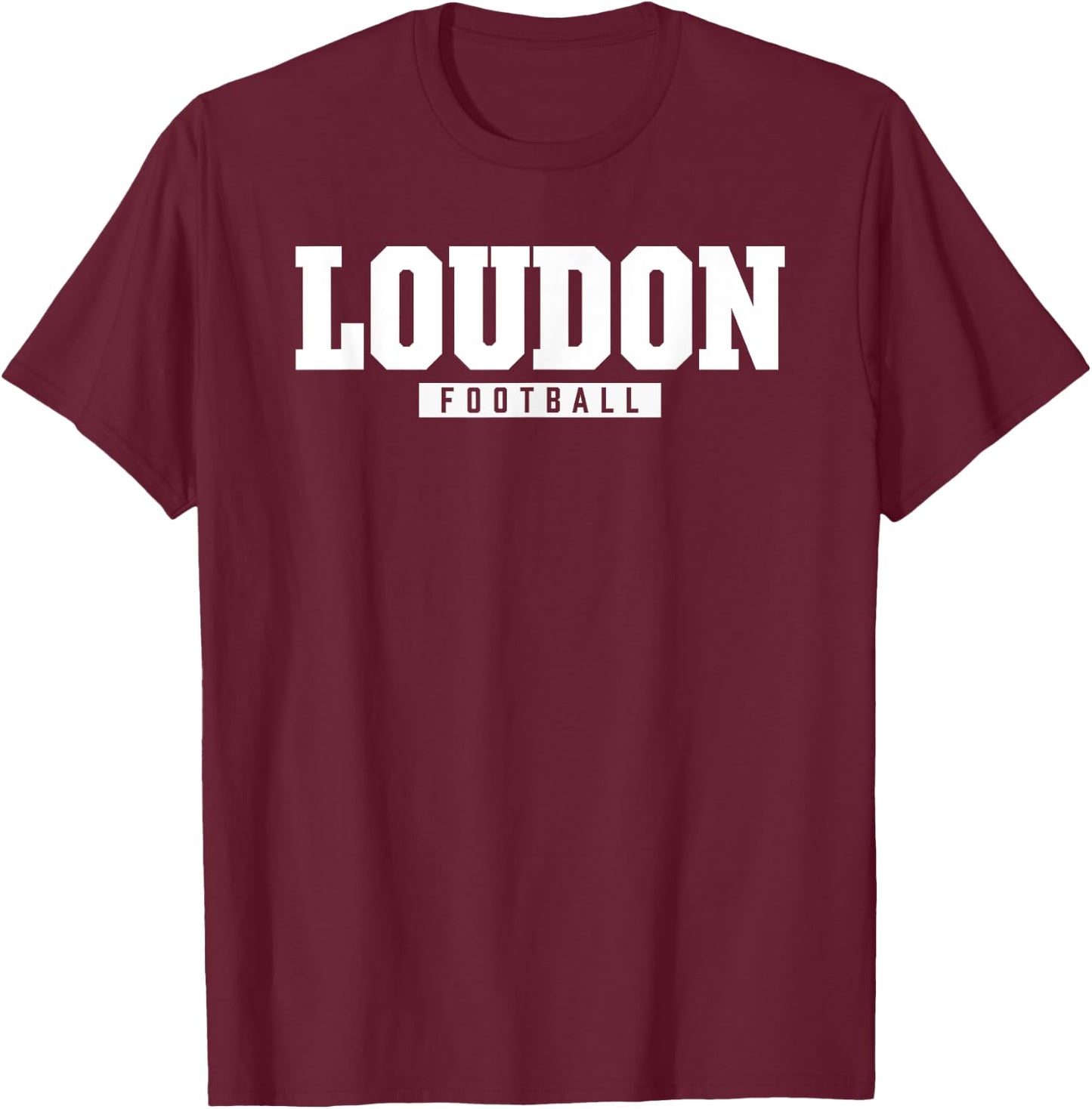 Loudon High School Football HS T-Shirt - T-Shirt | Maroon