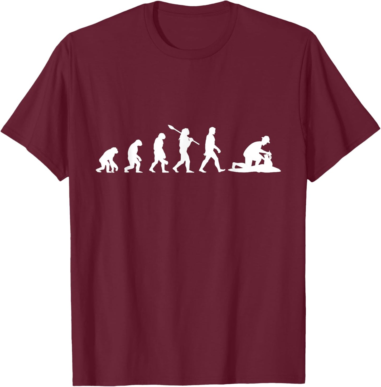 Evolution Archaeologist Archaeology Funny Ancient Digging T-Shirt - T-Shirt | Maroon