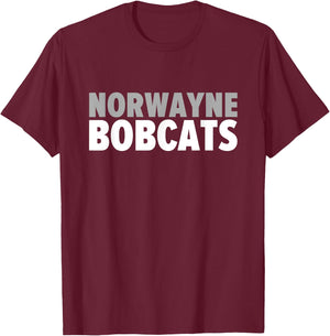 Norwayne Bobcats Bold T-Shirt - T-Shirt | Maroon