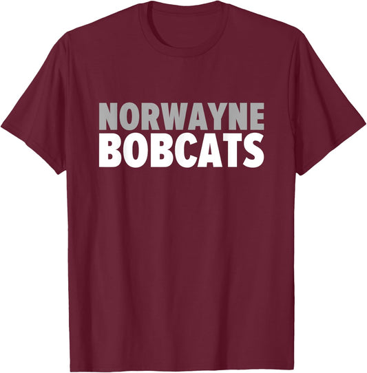 Norwayne Bobcats Bold T-Shirt - T-Shirt | Maroon