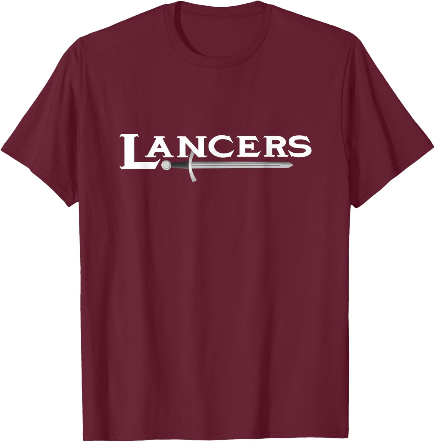 Go Lancers Football Baseball Basketball Cheer Team Fan T-Shirt - T-Shirt | Maroon