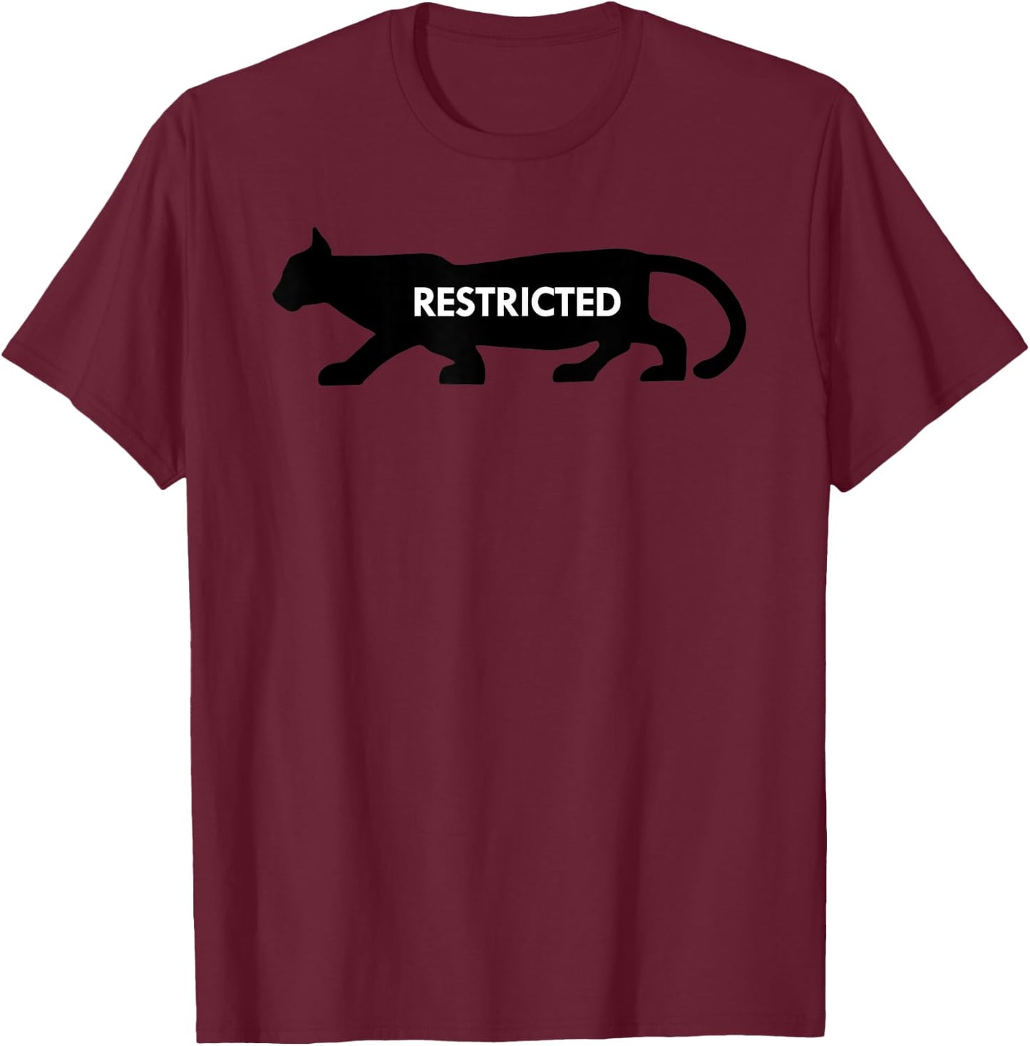 Restricted Movie Rating Cougar T-Shirt - T-Shirt | Maroon
