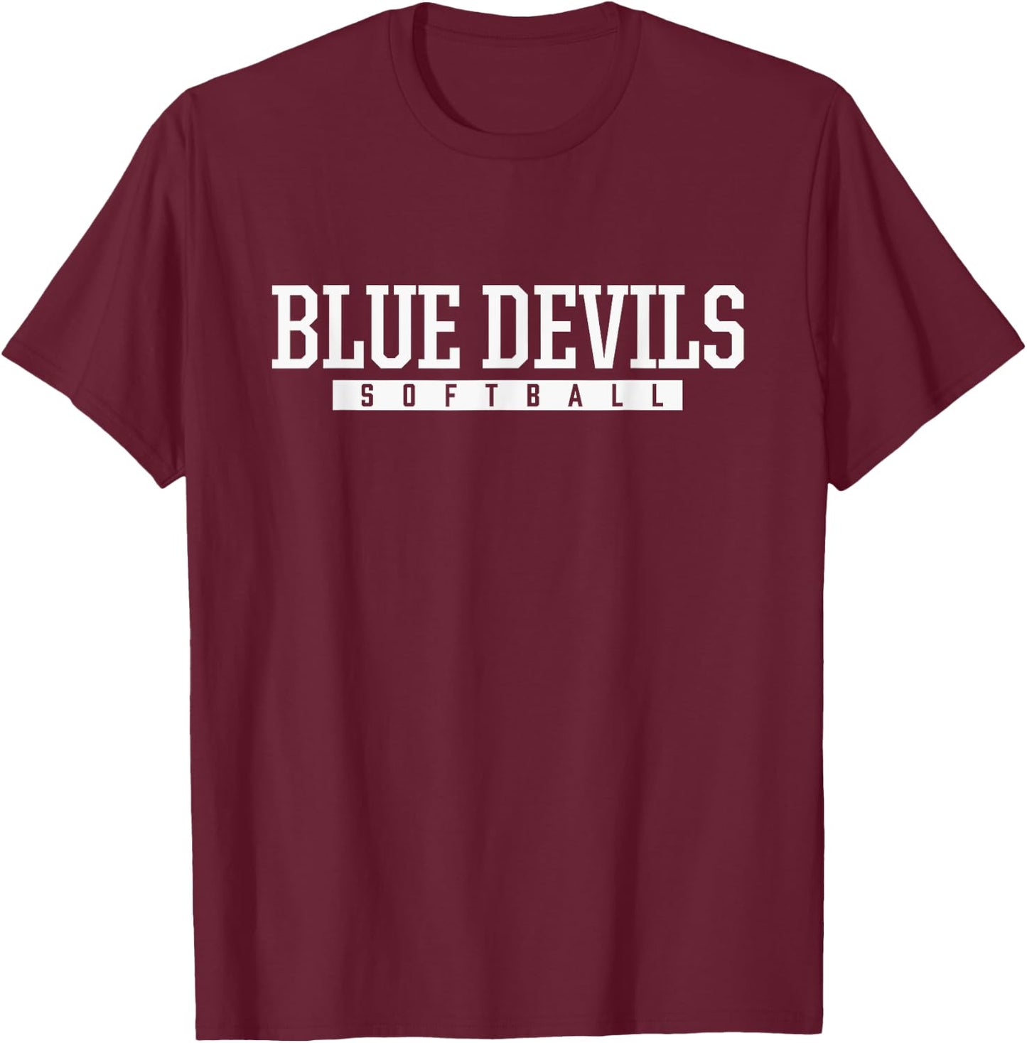 Etowah Blue Devils Softball HS T-Shirt - T-Shirt | Maroon