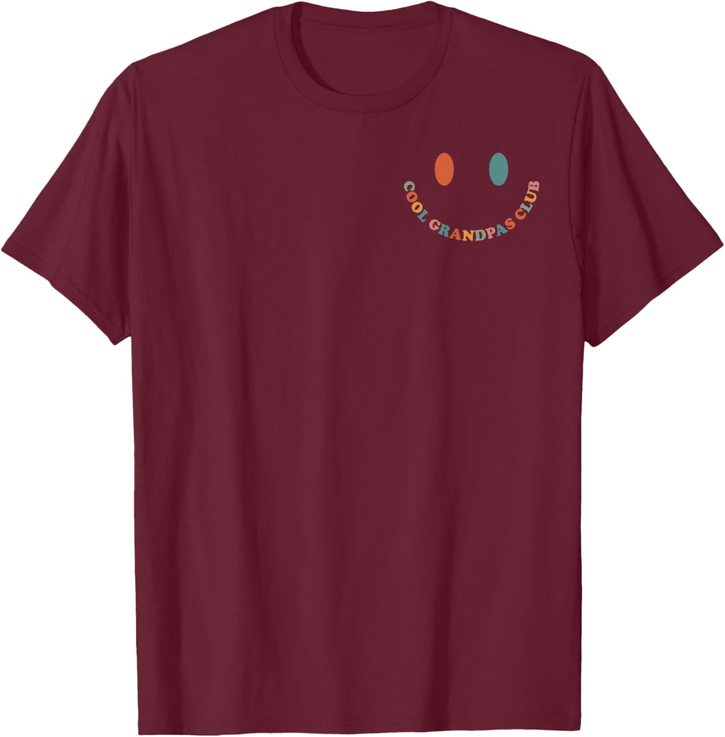 Cool Grandpas Club Official Member Father's Day 2 Sides T-Shirt - T-Shirt | Maroon