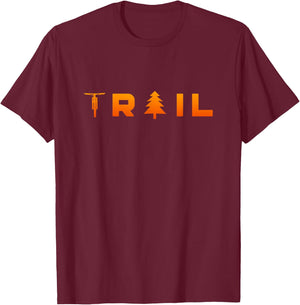Trail MTB Mountain Bike Apparel - MTB Mountain Bike T-Shirt - T-Shirt | Maroon