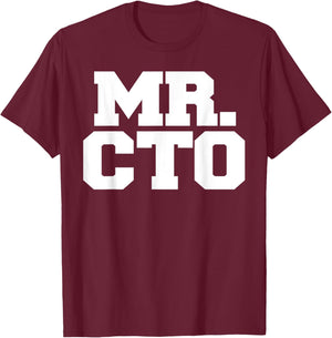 Mr. CTO funny entrepreneur Mr. CTO T-Shirt - T-Shirt | Maroon