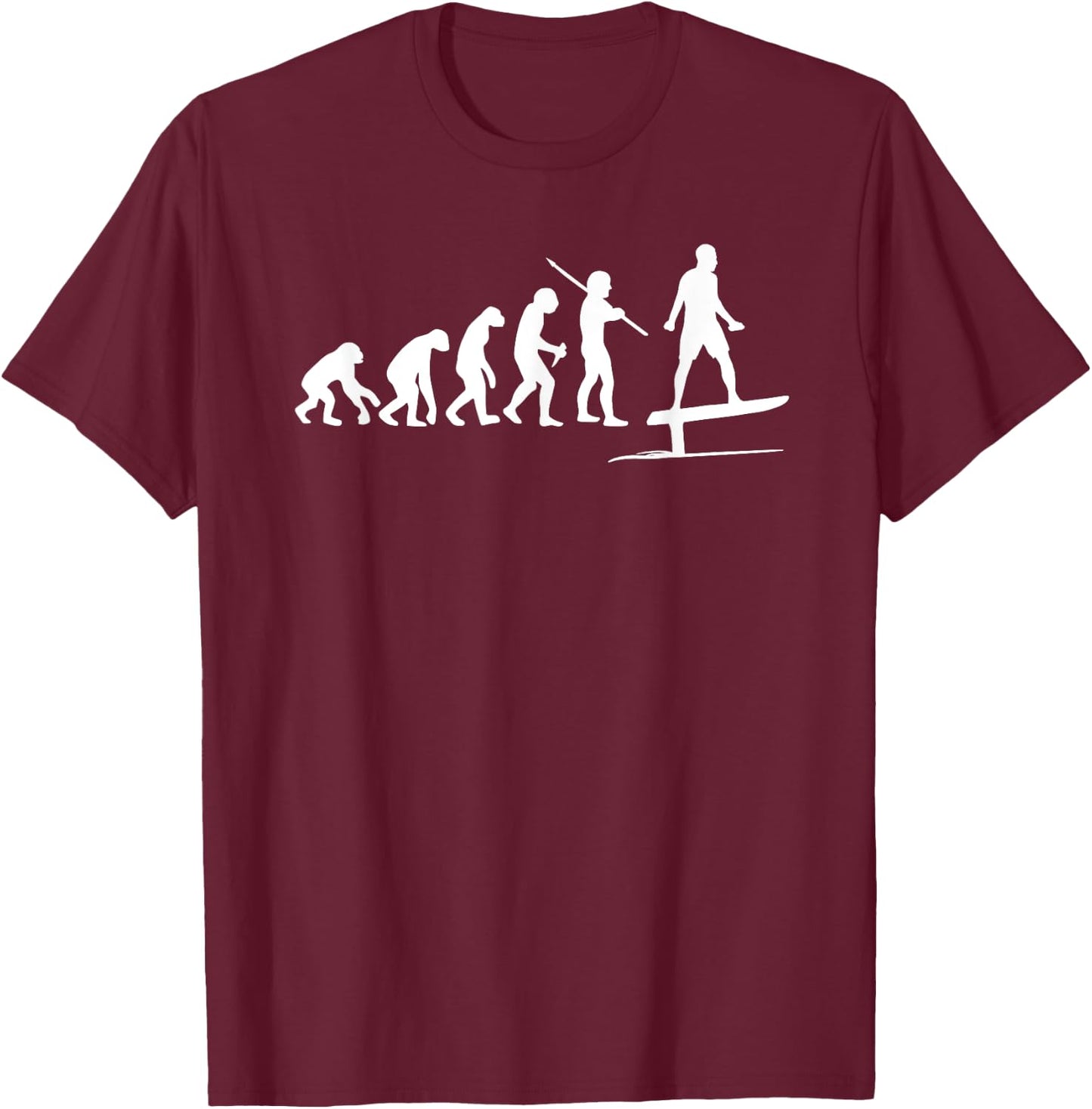 Hydro Foils Wassersport Meme Merch Kleidung Efoil Electric Hydrofoil Surfboard Funny Evolution Films T-Shirt - T-Shirt | Maroon