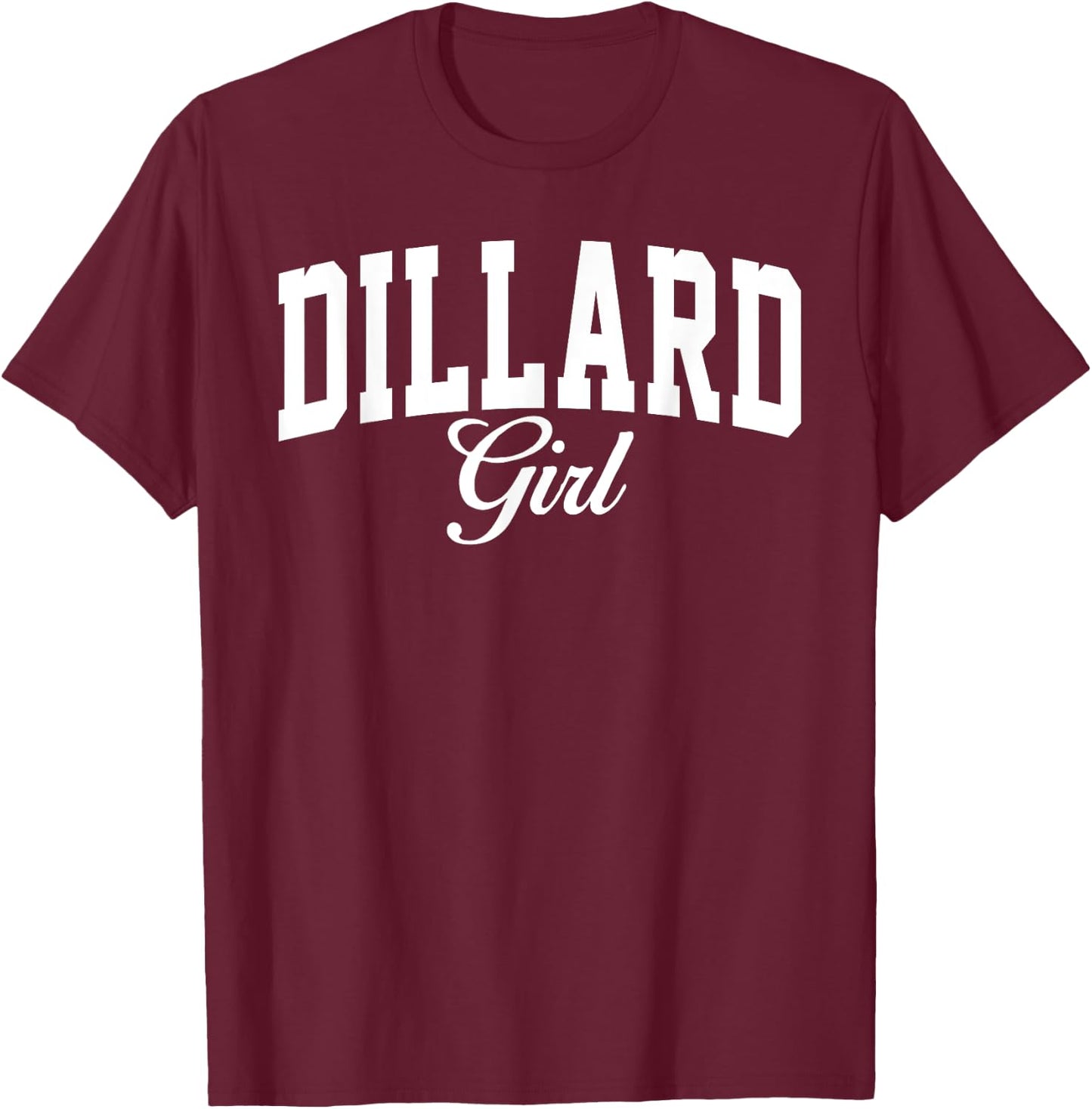Dillard University Girl Arch Vintage Design Girls T-Shirt - T-Shirt | Maroon