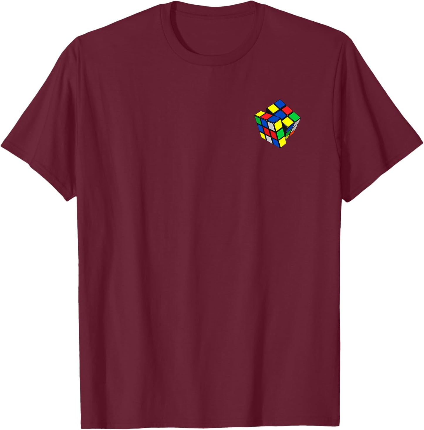 Impossible Rubik Rubix Rubics Cube Pocket Retro Gaming Boy T-Shirt - T-Shirt | Maroon