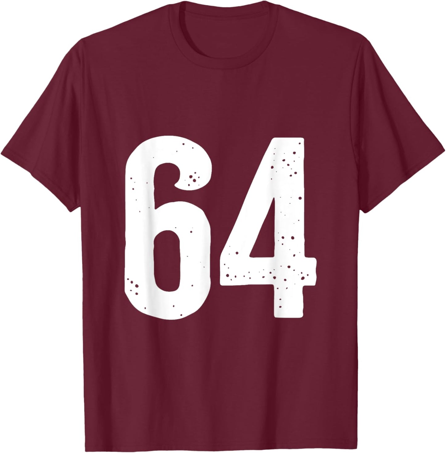 Number 64 T-Shirt - T-Shirt | Maroon