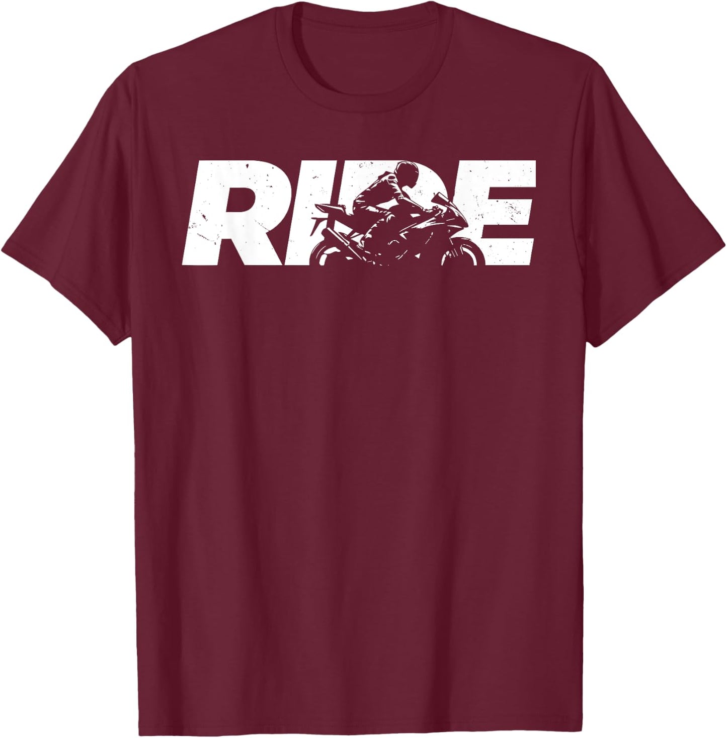 Cool Motorcycle Women Sport Ride Motorcycle Rider T-Shirt - T-Shirt | Maroon