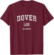 Dover Delaware DE Vintage American Flag Women Kids Men T-Shirt - T-Shirt | Maroon