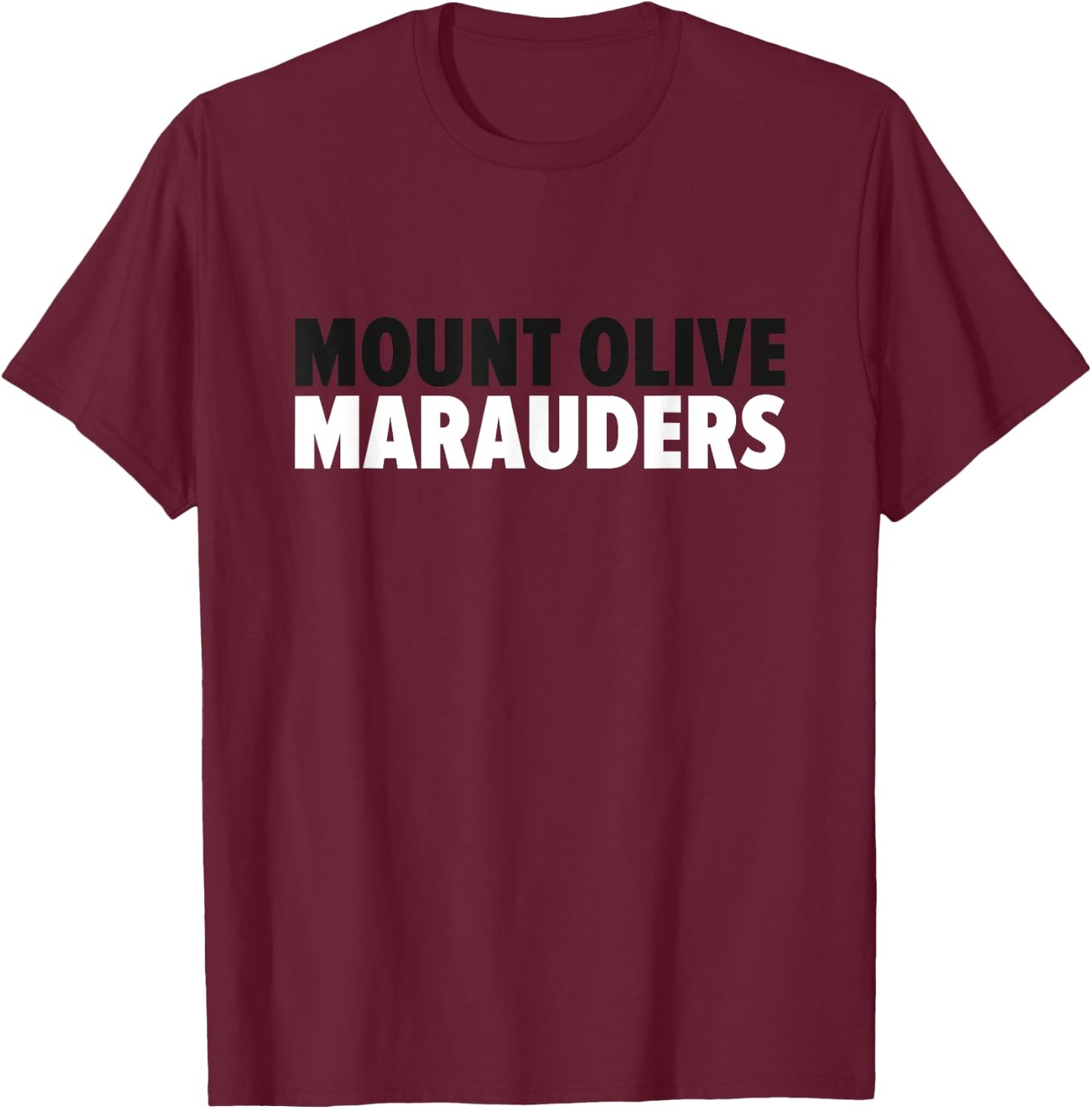 Mount Olive Marauders Bold T-Shirt - T-Shirt | Maroon