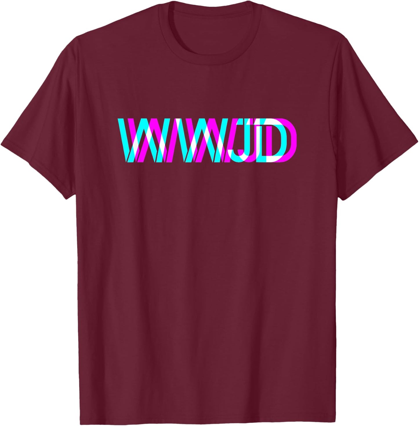 What Would Jesus Do? WWJD Christian Faith Believer T-Shirt - T-Shirt | Maroon