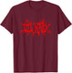 Lil Nas X Official Lightning Logo Black T-Shirt - T-Shirt | Maroon