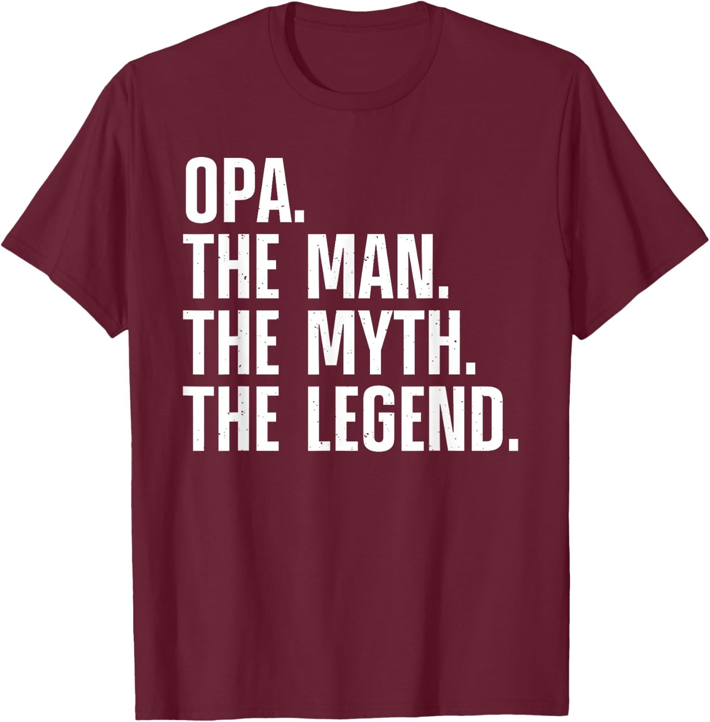 Funny Opa Design For Grandpa Grandfather From Grandkids Opa T-Shirt - T-Shirt | Maroon