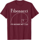 Fibonacci, It's as Easy as 1, 1, 2, 3 Fibonacci Sequence T-Shirt - T-Shirt | Maroon
