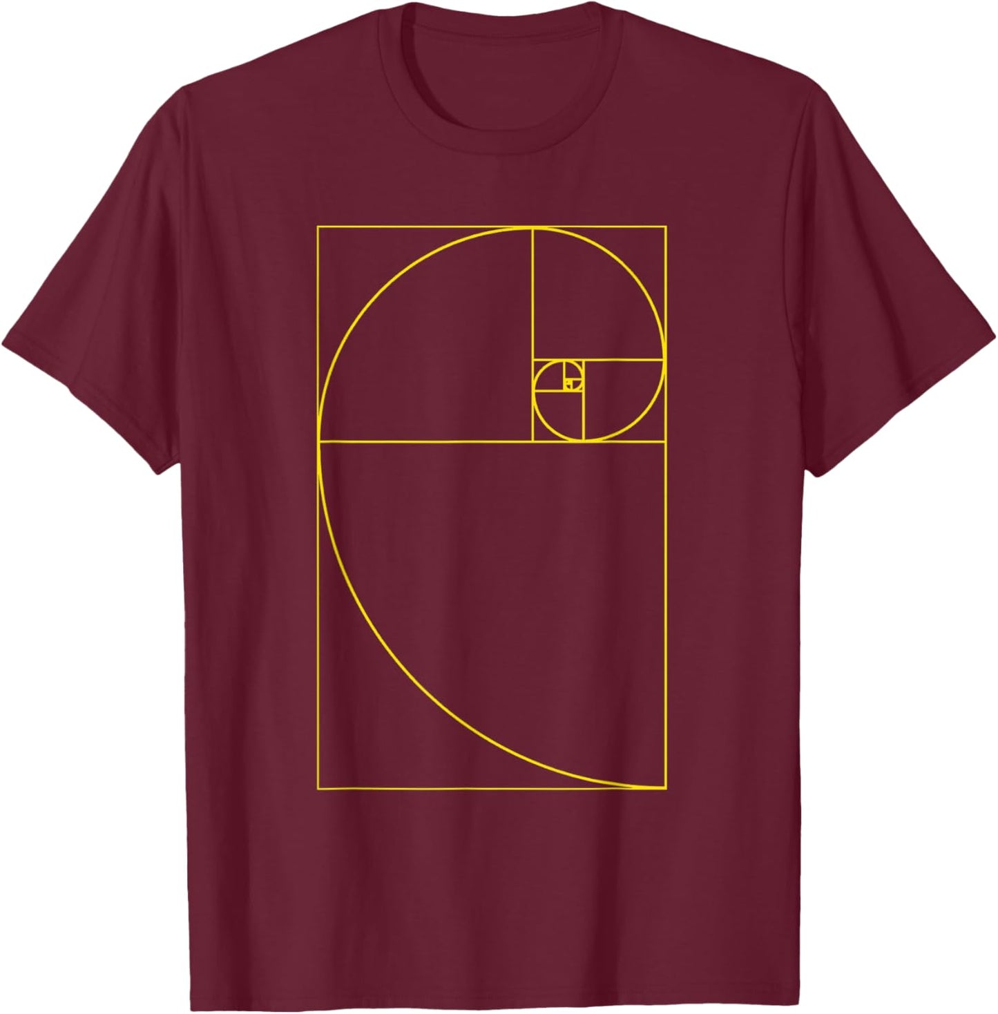 Golden Ratio Fibonacci Equation numbers mathematics god geek T-Shirt - T-Shirt | Maroon