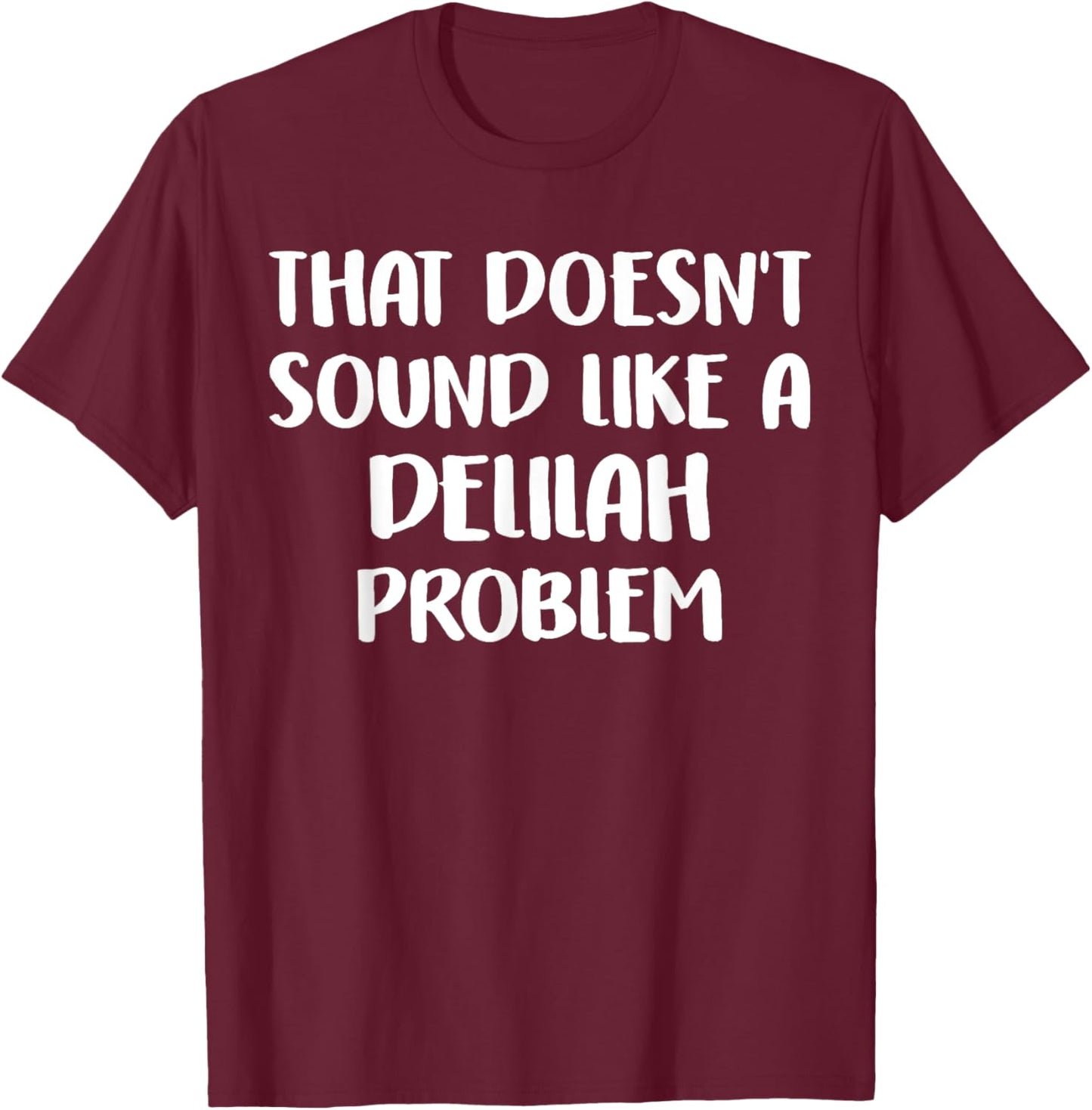 DELILAH Personalized Cute Flower Girls DELILAH Name T-Shirt - T-Shirt | Maroon
