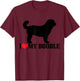 Goldendoodle I Love My Doodle Labradoodle Golden Doodle Dog Men Women Girls Kids T-Shirt - T-Shirt | Maroon