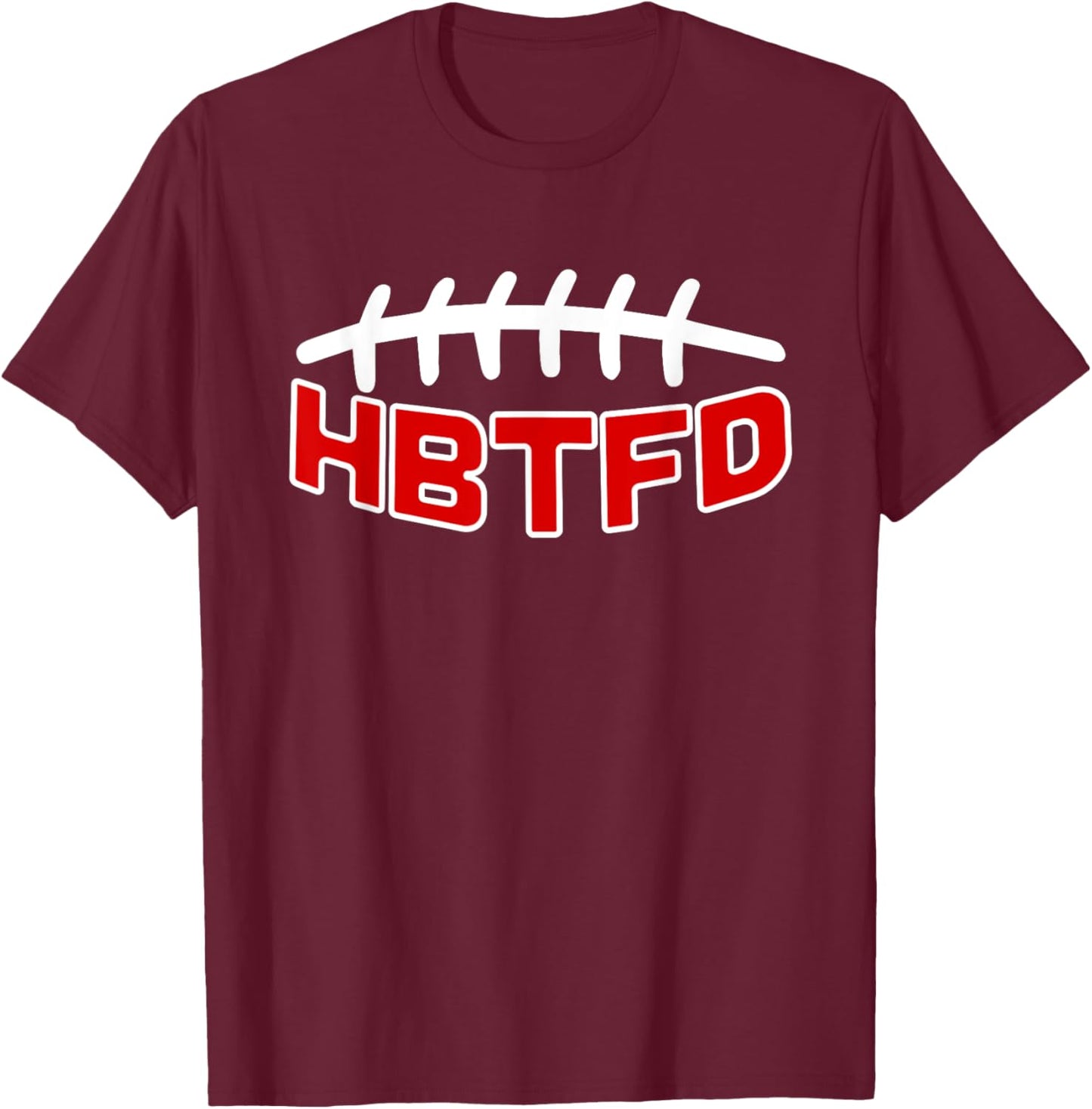 HBTFD Football T-Shirt - T-Shirt | Maroon