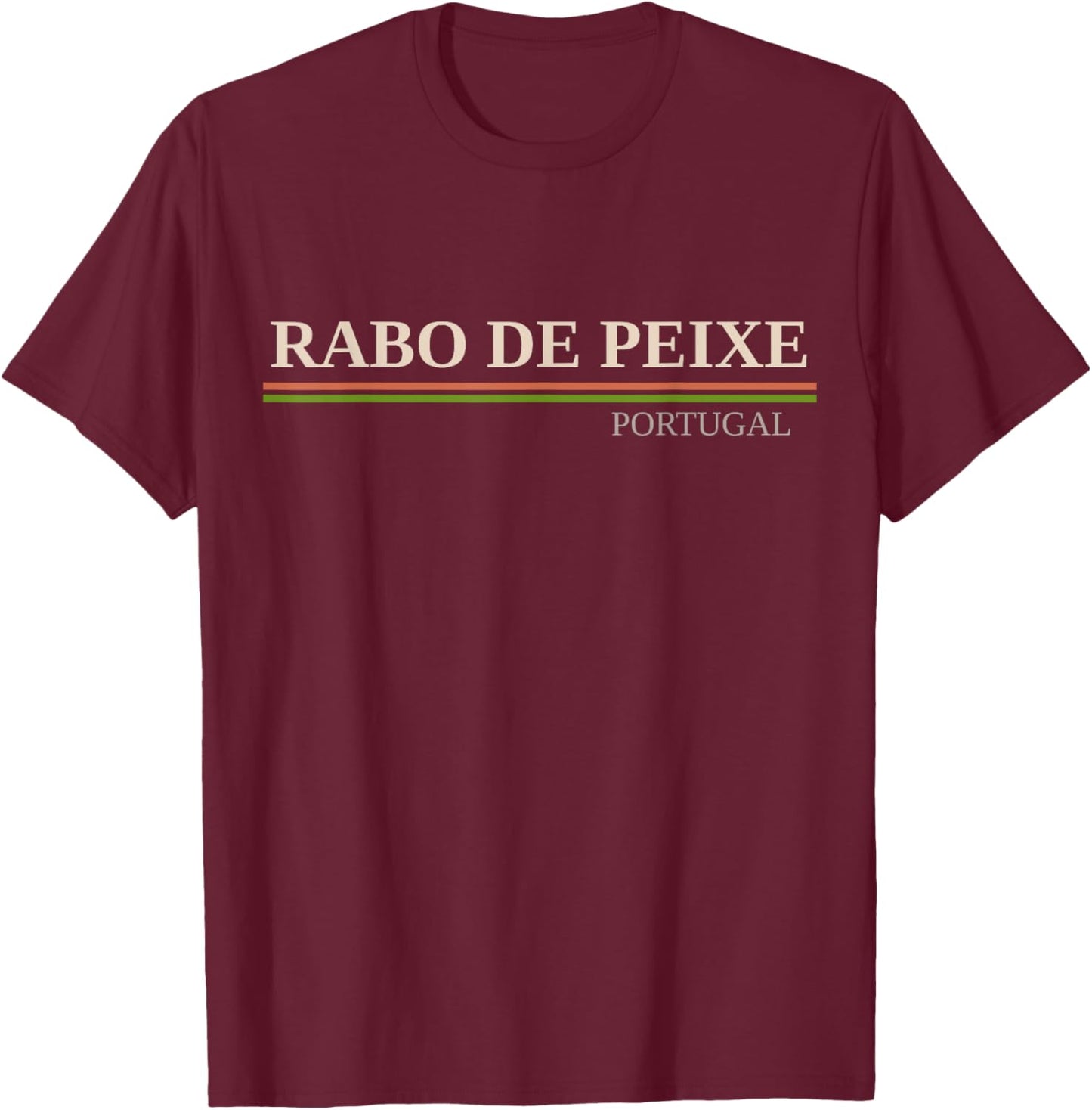 Rabo de Peixe Portugal T-Shirt - T-Shirt | Maroon