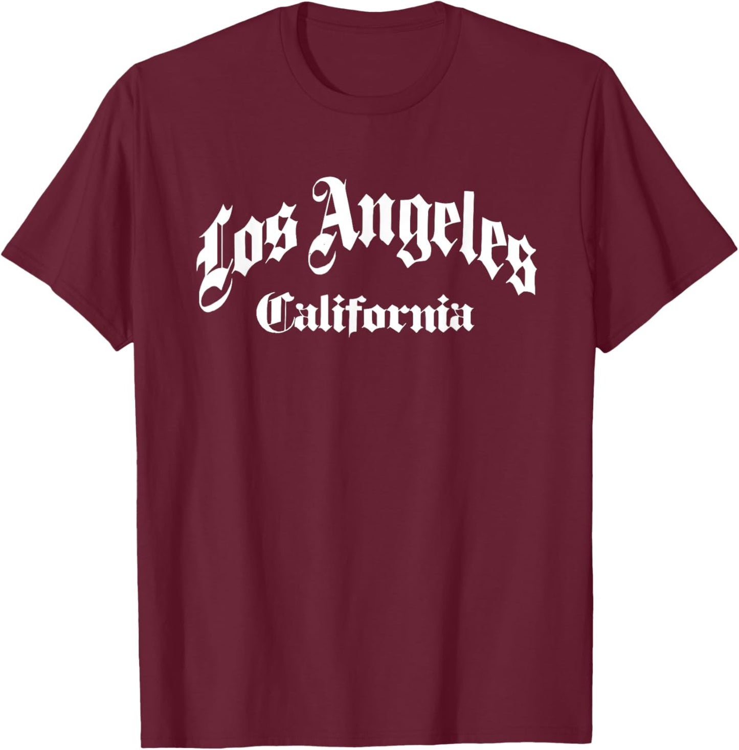 Los Angeles - California - Old School Design - Classic T-Shirt - T-Shirt | Maroon