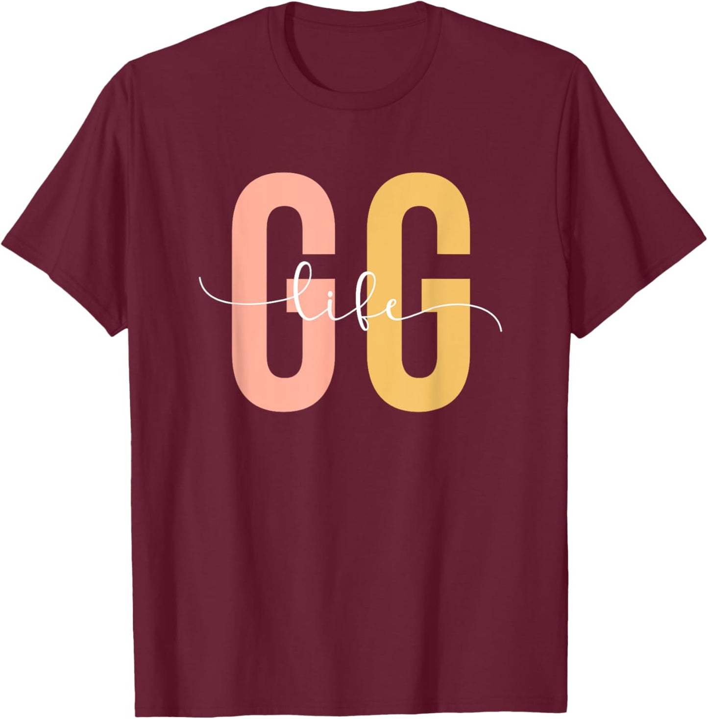 GG Life GG Grandma GG Grandmother T-Shirt - T-Shirt | Maroon