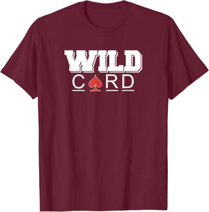 Wild Card Wildcard Ace of Spades T-Shirt - T-Shirt | Maroon