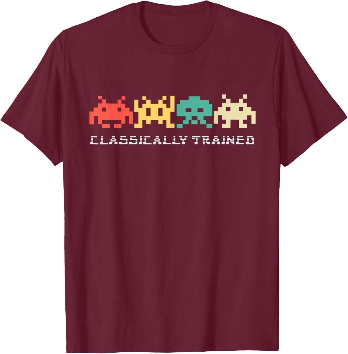 Video Game Vintage Retro Gaming Arcade 80s T-Shirt - T-Shirt | Maroon