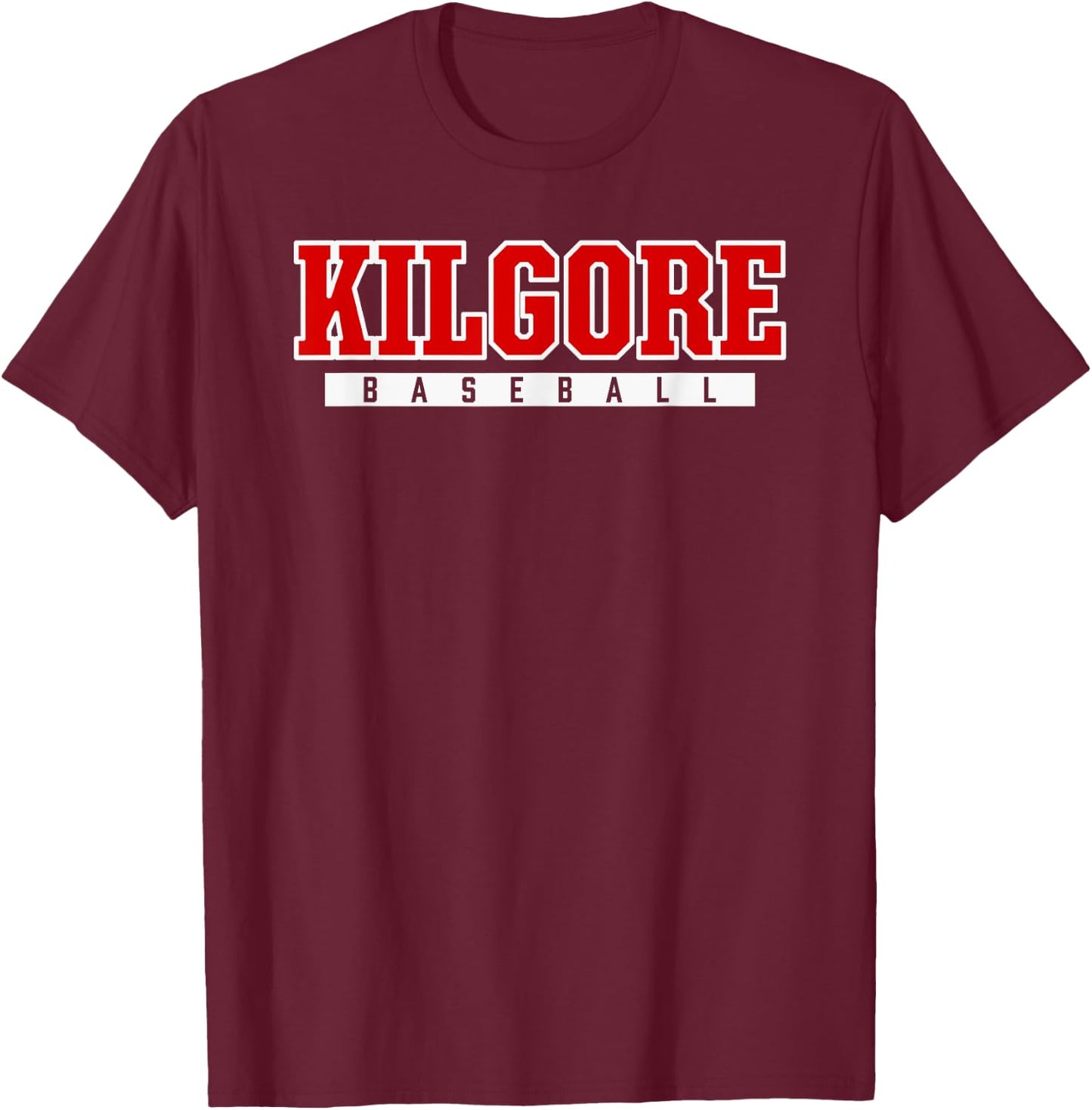 Kilgore High School Baseball T-Shirt - T-Shirt | Maroon
