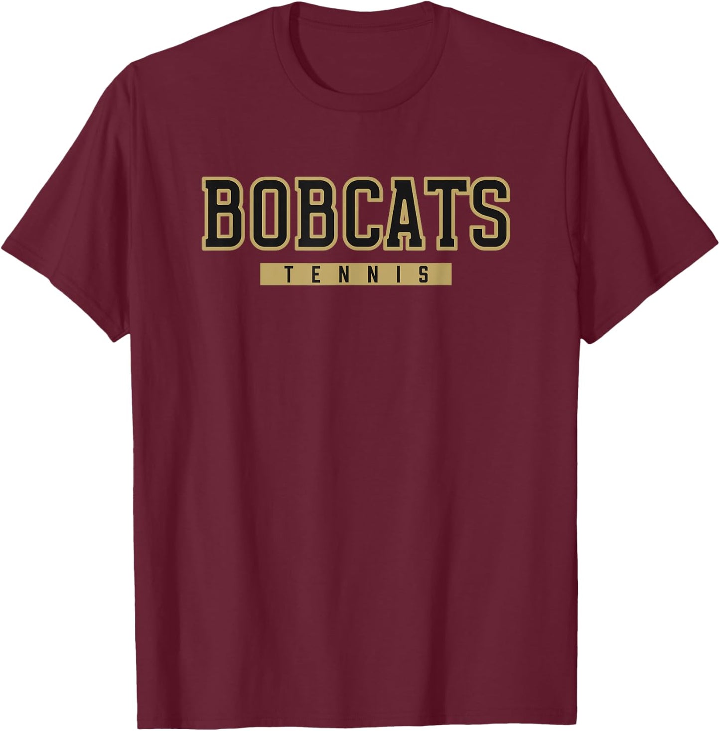 Giles County Bobcats Tennis T-Shirt - T-Shirt | Maroon