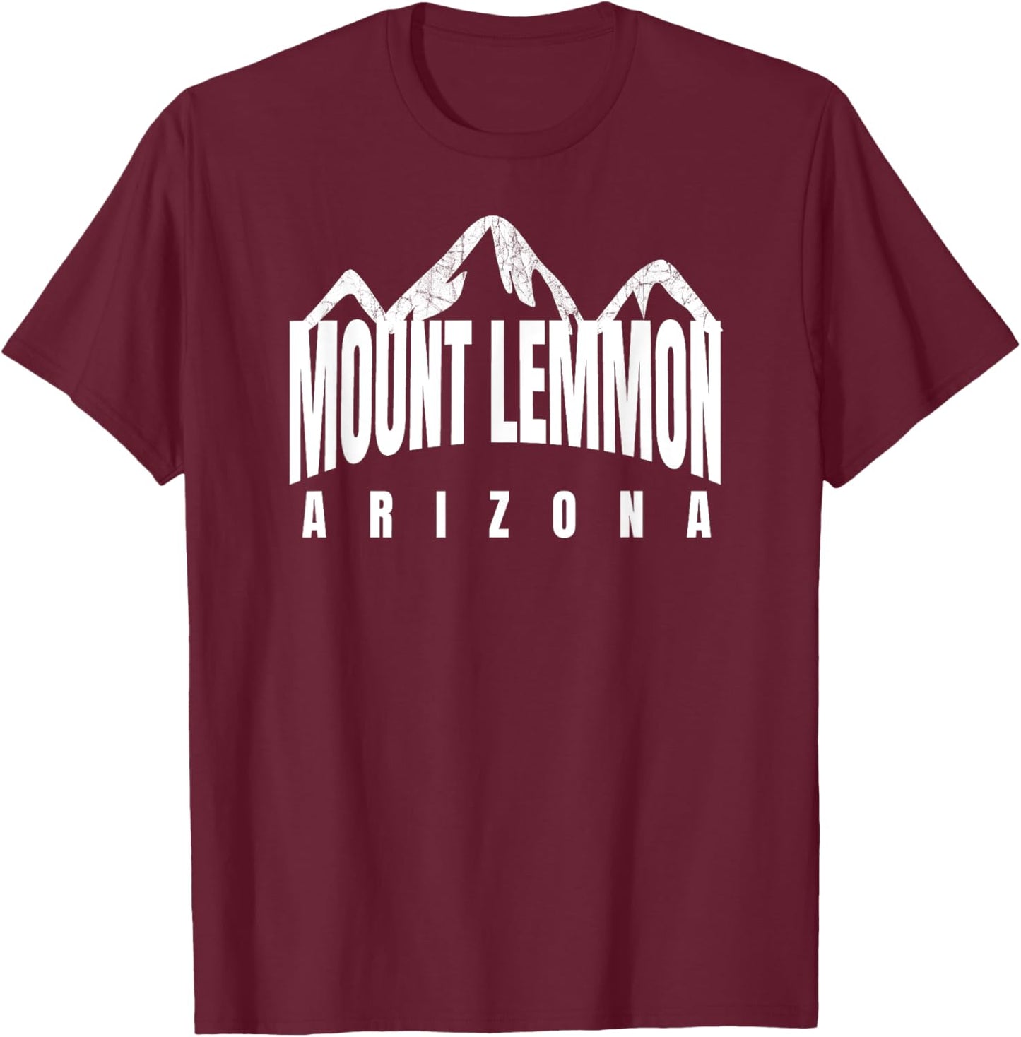 Mt Lemmon AZ Mountains Traditional Mt Lemmon AZ Mountain Top T-Shirt - T-Shirt | Maroon