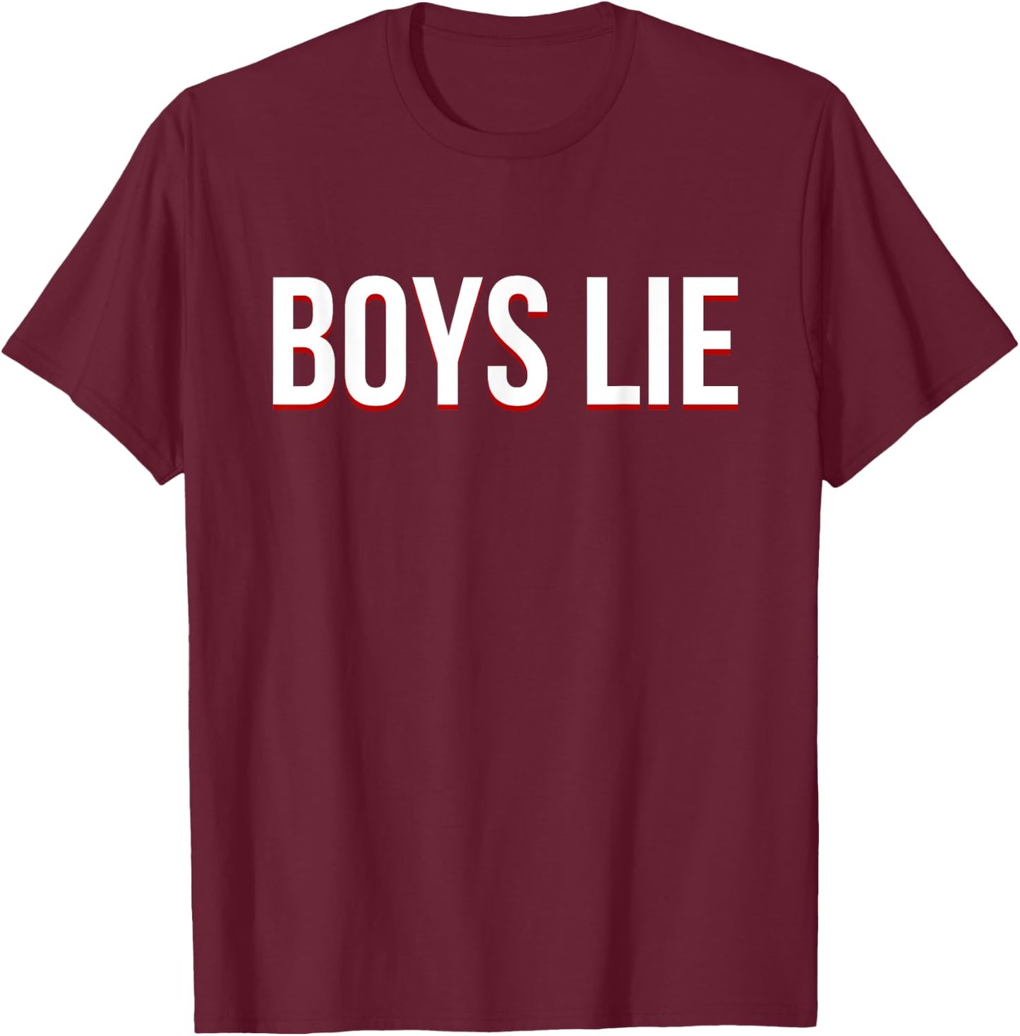Boys Lie T-Shirt - T-Shirt | Maroon