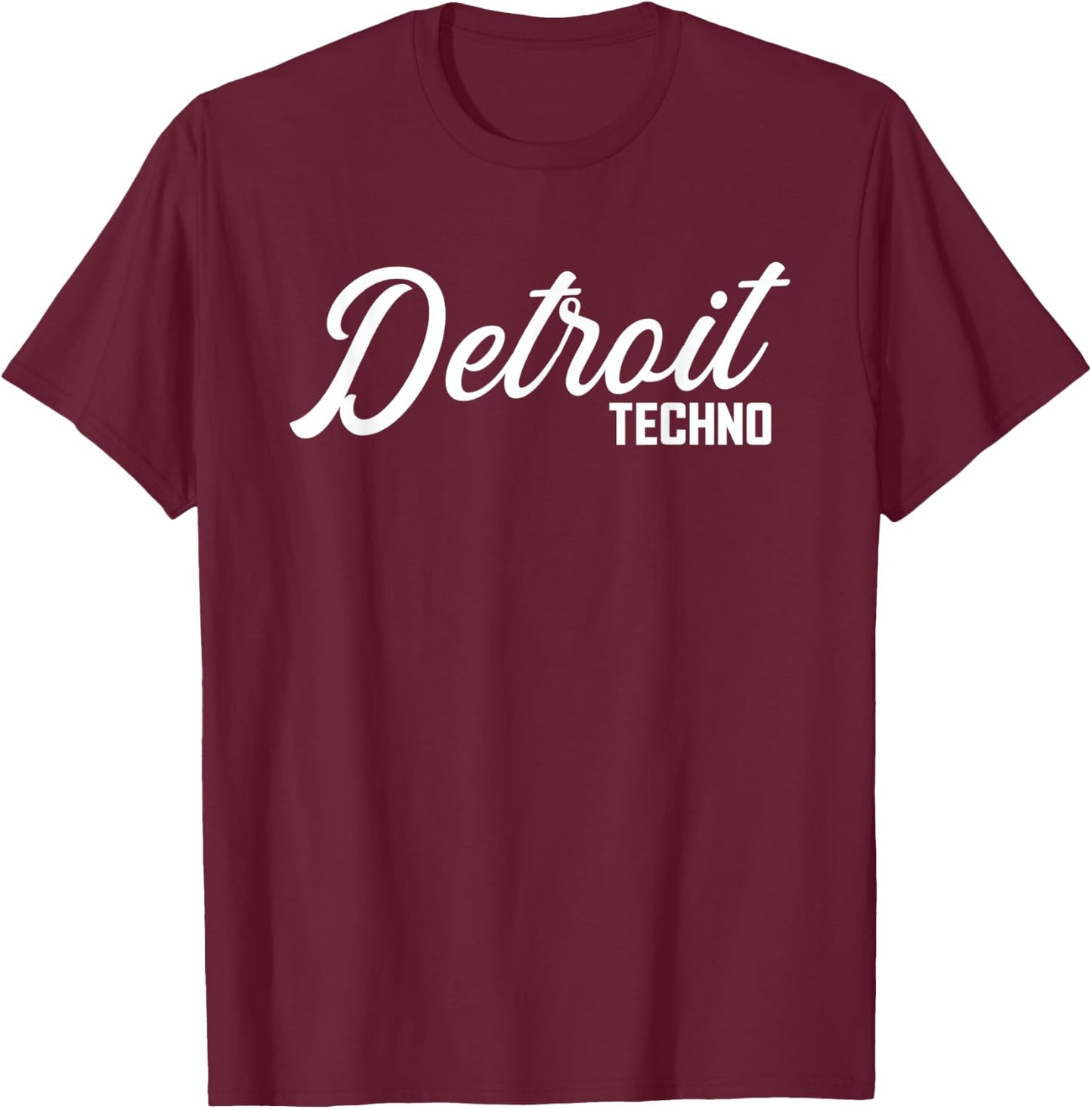 Detroit Techno - Classic Vintage EDM Rave DJ Gift T-Shirt - T-Shirt | Maroon