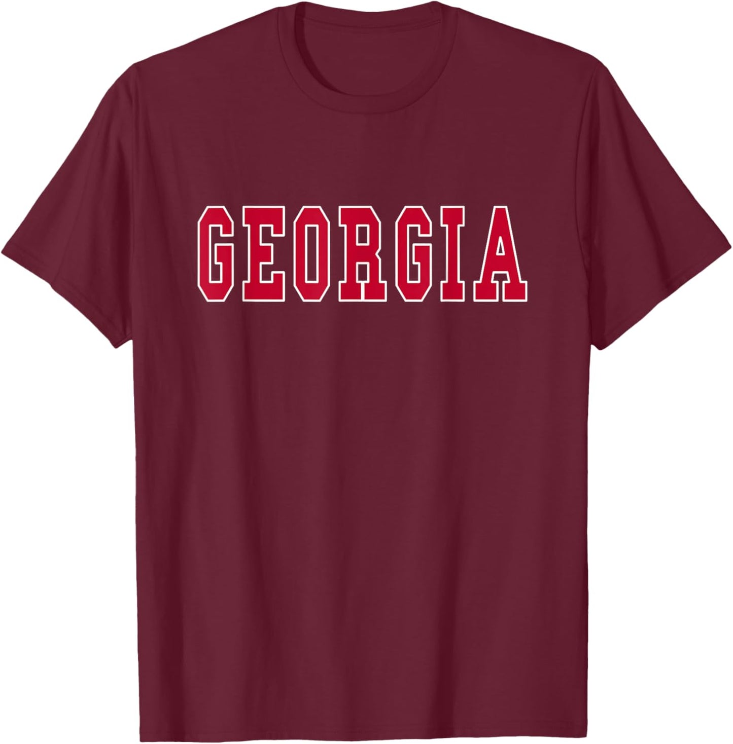 Georgia - Throwback Design - Classic T-Shirt - T-Shirt | Maroon