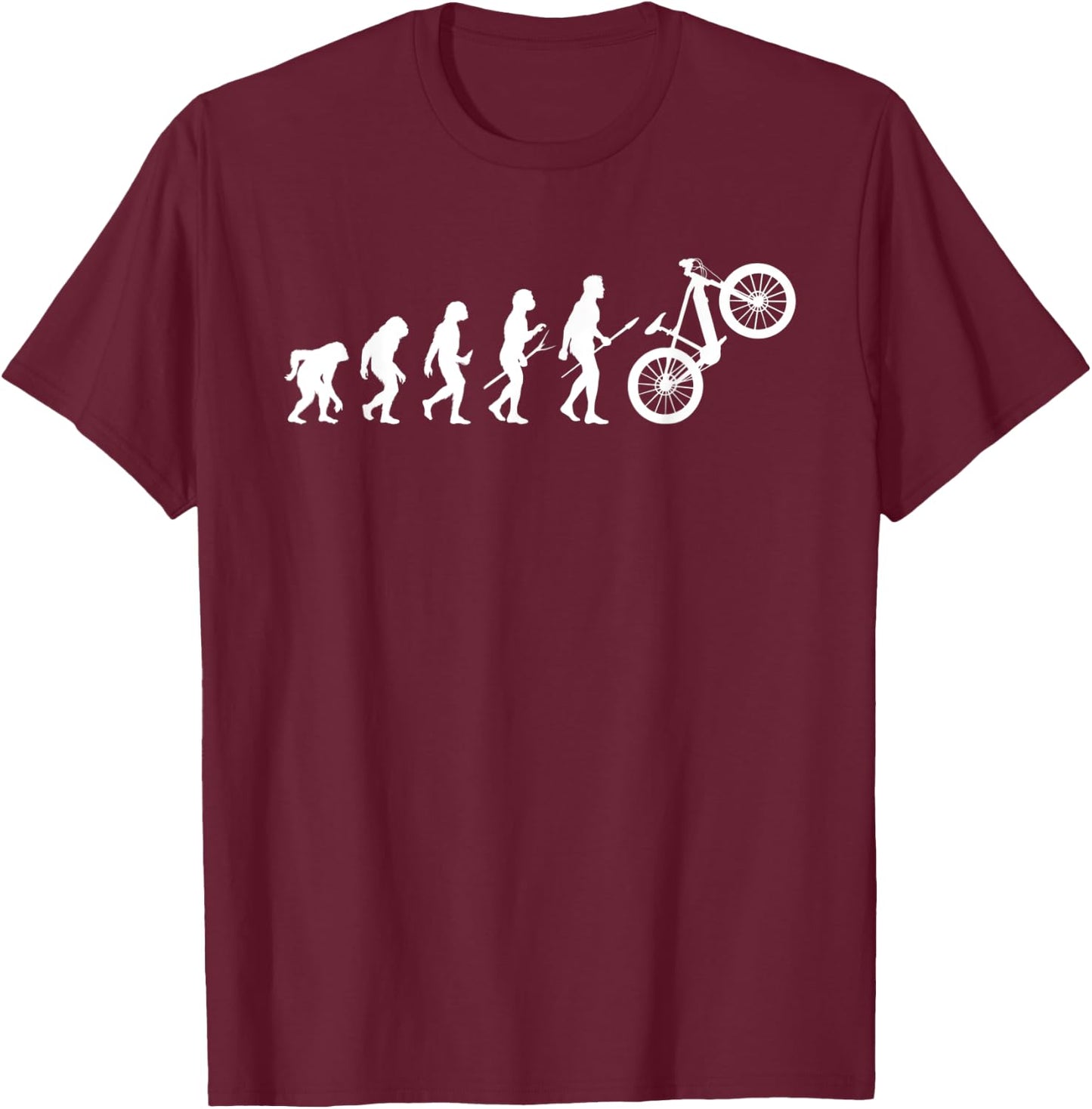 Electric Dirt Biker Bike T-Shirt - T-Shirt | Maroon