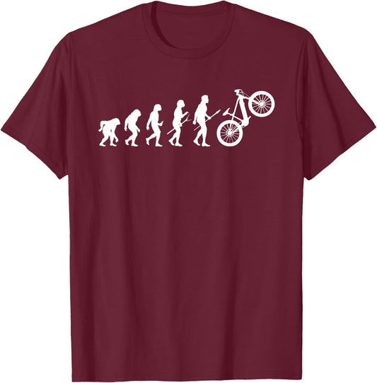 Electric Dirt Biker Bike T-Shirt - T-Shirt | Maroon