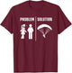 Paramotor Design Husband Paramotoring PPG Paramotor T-Shirt - T-Shirt | Maroon