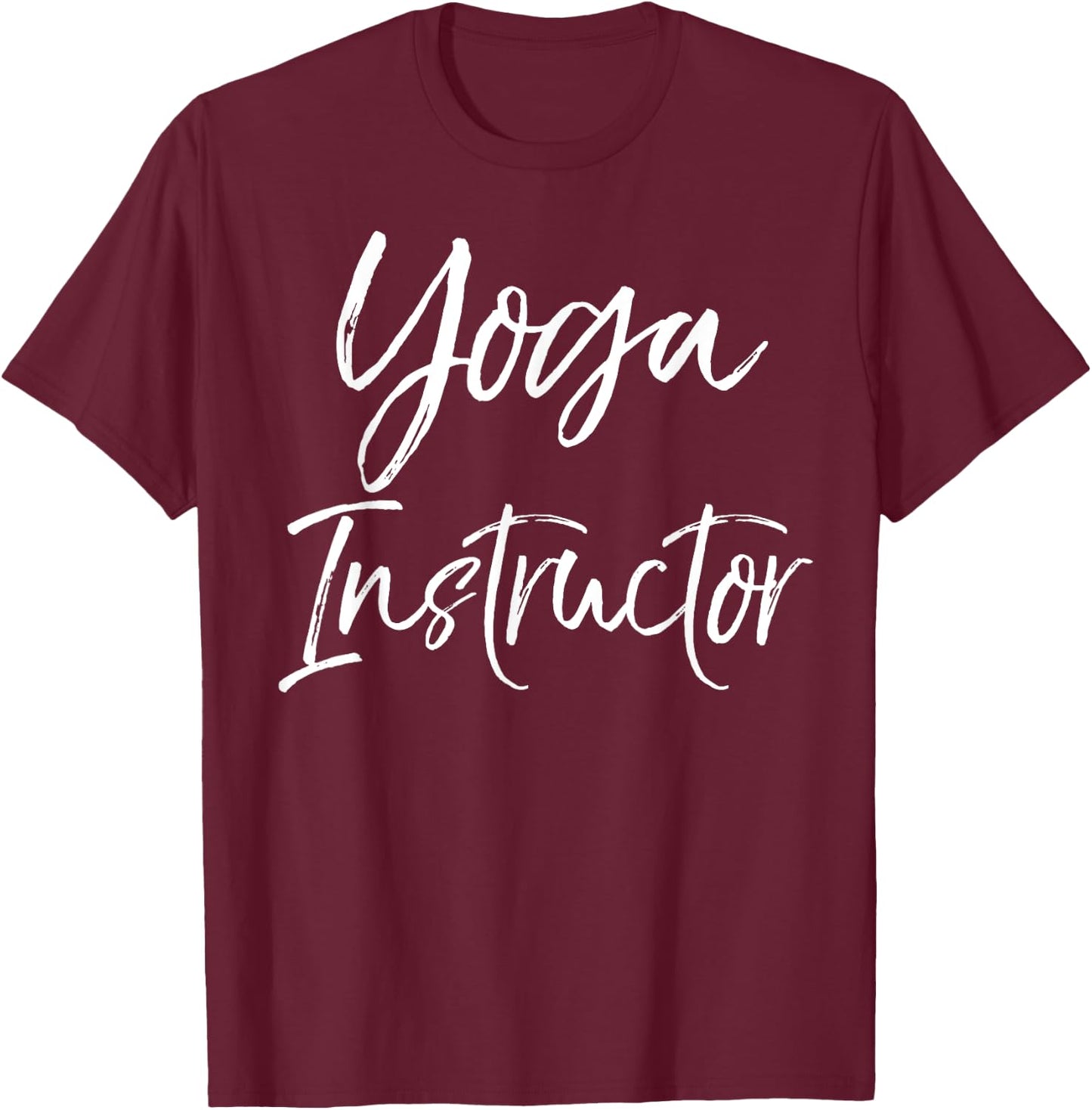 Funny Yoga Instructor Gifts Cute Yoga Instructor T-Shirt - T-Shirt | Maroon